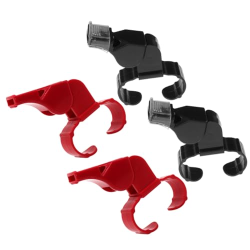 Set de 4 silbatos de dedo dual tono para árbitros y entrenadores miniatura 1