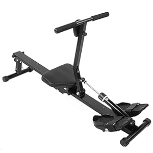 Adjustable Resistance Home Foldable Fitness Rowing Machine with Digital Monitor, Release Stored Heat After Exercise