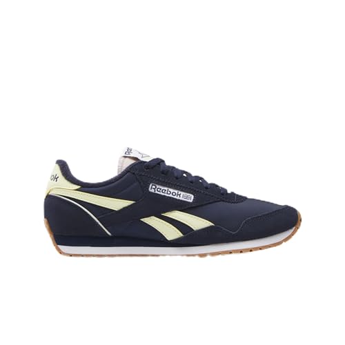 Reebok Zapatillas clásicas AZ para Mujer, Color Azul Marino, Azul Marino y Amarillo, Talla 40 EU, Vector Navy Vector Navy Yellow Haze, 40 EU