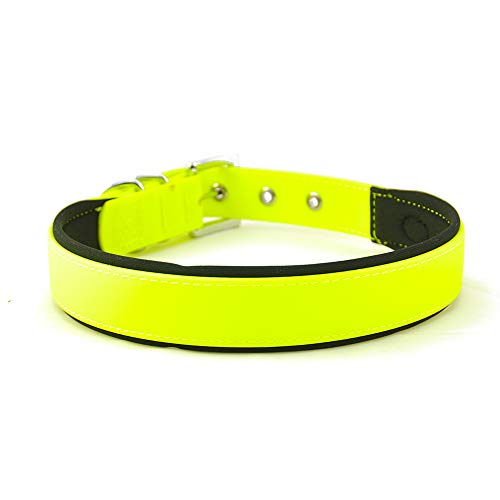 Nobby Halsband Cover, neon gelb L: 45-55 cm, B: 25 mm, 1 Stück
