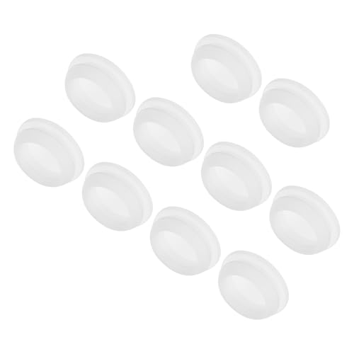 Image of MECCANIXITY 10pcs Silicone Snap in Locking Hole Plugs,22mm /0.9 Inch Mounting Diameter Narrow Groove Width 2.5mm Panel Seal Cover Round for Kitchen Bulkheads Waterproof Sealing Plugs Clear
