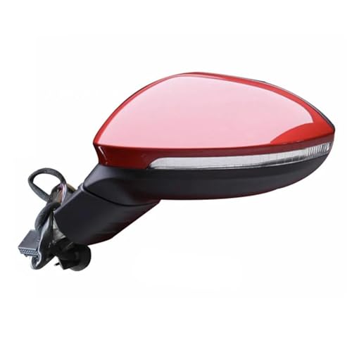 Rétroviseur Golf 8 rouge rabattable pour stationner en ville en toute sécurité de nuit
