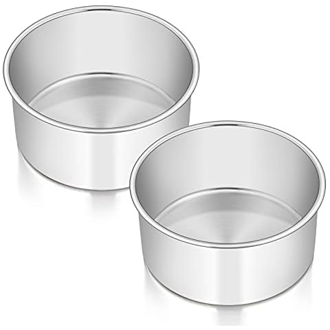 Homikit 6 Inch Deep Cake Tin Set Cover