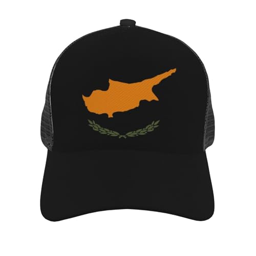 Cyprus Flag Mesh Baseball Cap - Classic Adjustable Peak Cap, Trucker Hat for Men & Women2
