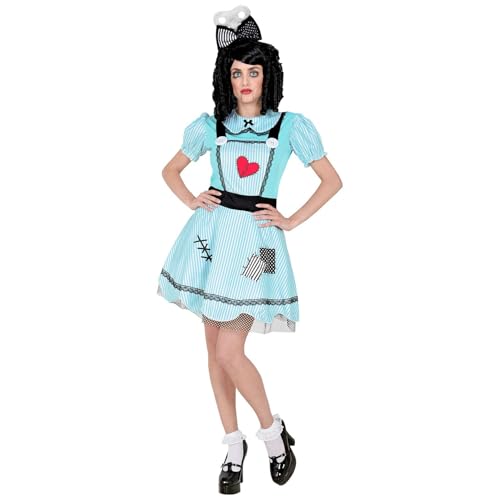 W WIDMANN MILANO Party Fashion - Costume poupée, robe, noeud de cheveux, poupée tueuse, carnaval