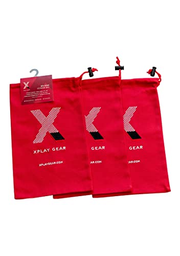 Sac coton ultra doux rouge anti-poussière pour protéger vos objets délicats pack de 3