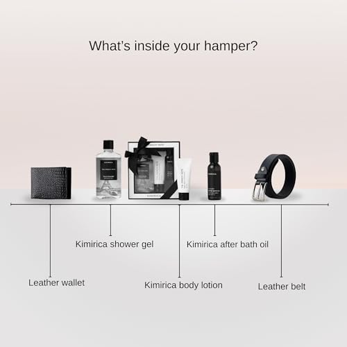 Image of Clean Cut Gift Hamper | Men's Grooming Set, Premium Leather wallet & Belt | Thoughtful Gift for Him | Valentine Gift for Boyfriend / Husband