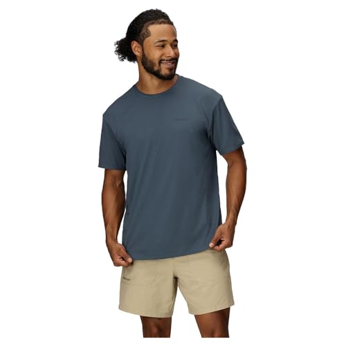 Image of MARMOT Men's Air Exchange UPF 50 Short Sleeve Crew Neck Shirt - Breathable, Moisture Wicking