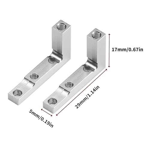 Goolsky 1 Set Metall Servo Halterung Ersatz für Tamiya BB01 BBX BB-01 1/10 Fernbedienung Auto Upgrade Teile
