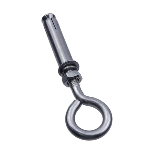 Image of M8 Shoulder Eye Bolts, Heavy Duty Expansion Concrete Wall Anchors with Ring, 304 Stainless Steel Eyebolt Screw Fastener for Ceiling, Masonry, Brick, and Lifting Applications, 10Pcs