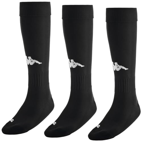 Kappa Penao Ppk 3 Socks Prenda deportiva cómoda y con estilo Hombre, Black, 39-42