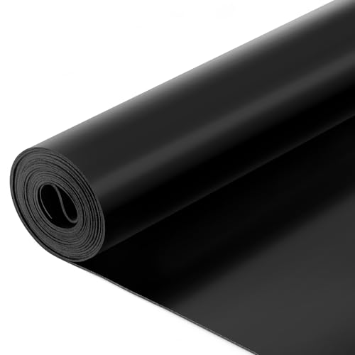 Image of 1 Pcs Neoprene Rubber Sheets Strip Roll 1 /16 Inch /40 inch W x 118 inch L Long Wear Resistant Gasket Strip for DIY Gaskets, Mats, Seals, Crafts, Flooring, Black