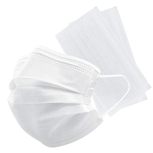 Disposable Face Masks, 3-Ply Anti Dust Breathable Earloop Mouth Face Mask, Comfortable Reusable
