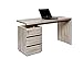 Produktbild Amazon Marke - Movian Skadar - Schreibtisch mit 3 Schubladen, 140 x 55 x 76 cm, Farbe: San Remo Eiche
