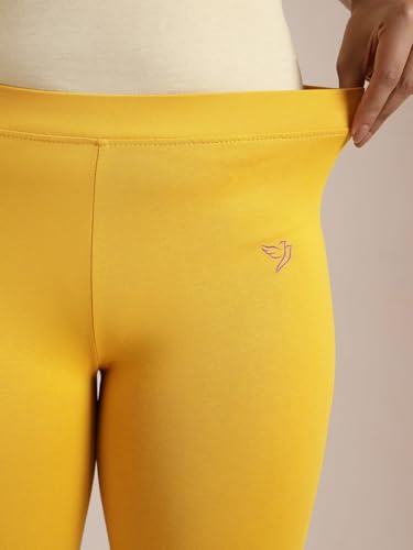 Image of TWIN BIRDS Tailored Cut and Classic Fit Super Stretchable Elastane Fabric Churidar Leggings for Women