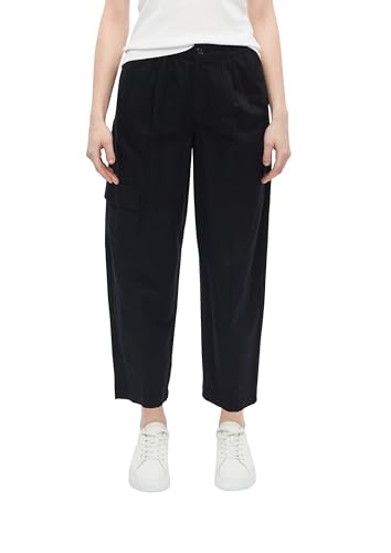 Pantalon de cheville en lin s.Oliver noir 2179243 textile premium