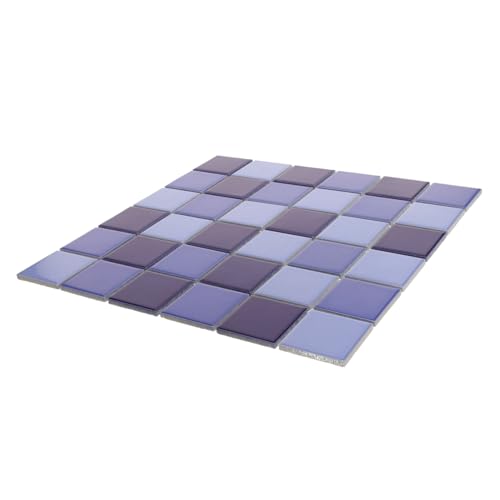 MERRYHAPY 36piezas Azulejos De Piscina Azul Cerámica Azulejos para Pared Decorativos para Baño Piscina