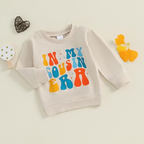 Toddler Kids Cousin Crew Shirt for Boy & Girl - Era Big Cousin Shirts Sweatshirt Matching Outfit3