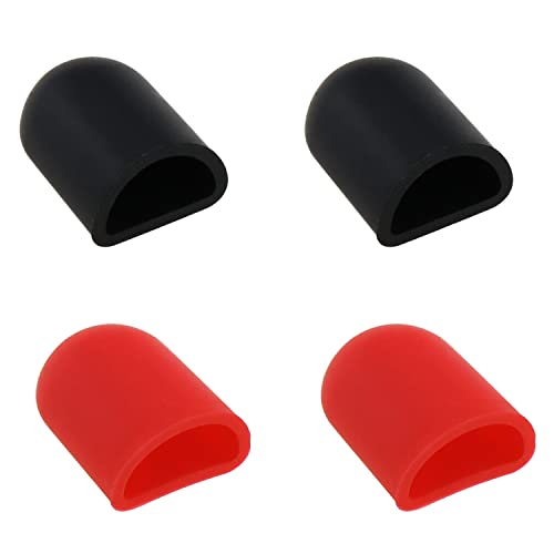E-outstanding Electric Scooter Foot Support Cover 4PCS Anti-Slip Silicone Electric Scooter Foot Protective Sleeves for M365/Pro 2//1S/ProEssential Lite/G30 Max/ES Series, 2 Each for Black and Red