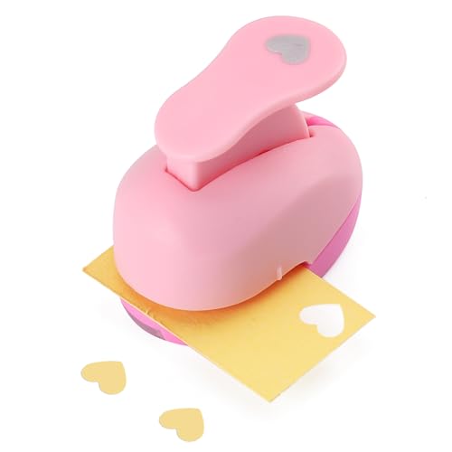 HAUSTGO 3/8 Inch Heart Punch Heart Shaped Hole Punch for Weddings Scrapbooking Card Making Junk Journaling and Homemade Confetti