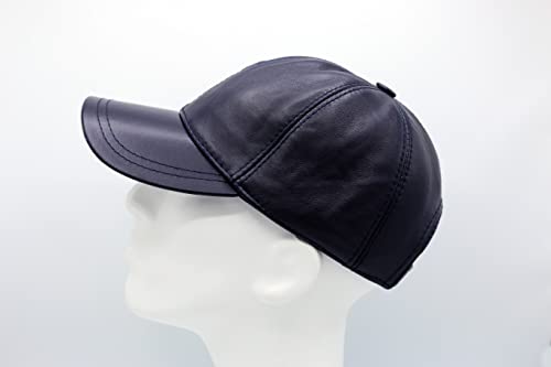 Image of Genuine Leather Unisex Baseball Cap