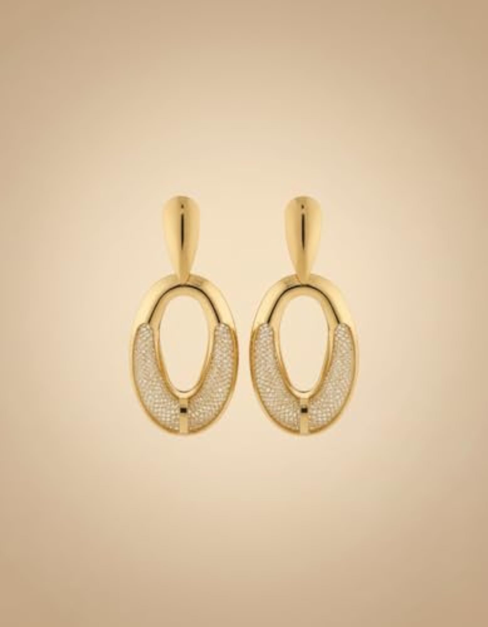 Women's Anti Tarnish Plated Layered Hoop Earrings