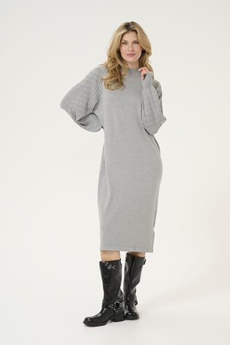 Robe en maille col montant idéale pour vos journées de travail et sorties - 3
