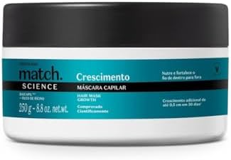 Máscara O Boticário Match Science Crescimento 250g - Fortalecedor...