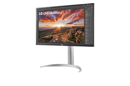 Image of LG 27UP850K-W Monitor 27 Inch Uhd (3840 X 2160) IPS Display, Vesa DisplayHDR 400, Dci-P3 95% Color Gamut, HDMIx2, DP, USB3.0 x 2, USB-C with 90W PD, Height /Pivot /Tilt Adjustable Stand - Silver