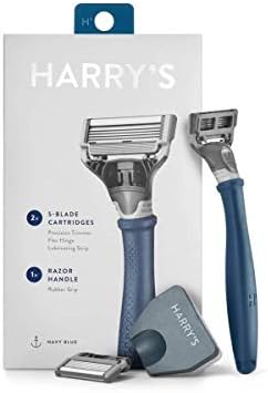 Amazon.com : Harry's Razor With 2 Blade Cartridges Navy Blue : Beauty ...