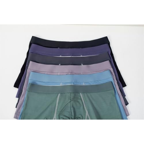 Men's Boxer Briefs Sport Plus Size Soft Comfortable Breathable Solid Color Underwear2