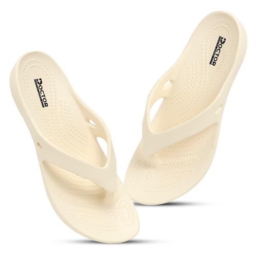 Image of DOCTOR HEALTH SUPER SOFT Women Ultra Soft Cushion Footbed Slipper | Comfortable Light Weight Waterproof Slippers |Adult Flip Flops Mild Acupressure | All Day Wear