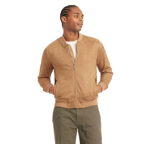 Goodfellow & Co Men's Faux Suede Bomber Jacket -