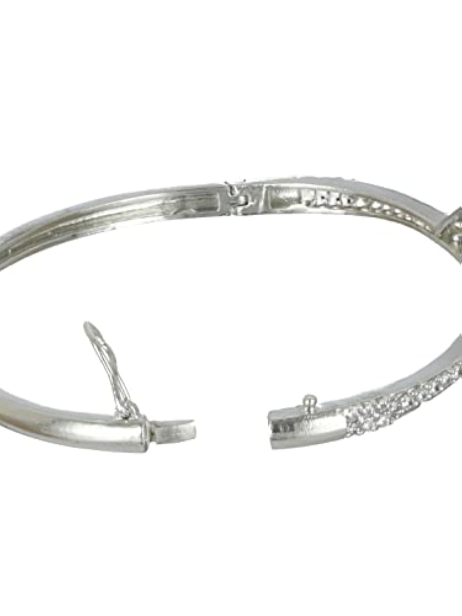 Pink Floral Leaf AD-Plated Bracelet