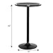 Giantex Two-in-one Bar Table with Detachable Pole, Metal Base, 24