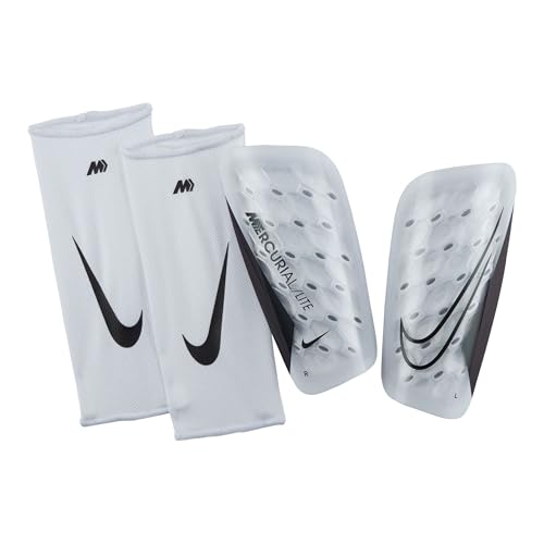 Nike DN3611-100 NK Merc Lite - FA22 Shin Guards Unisex Adult White/White/Black Tamaño XS