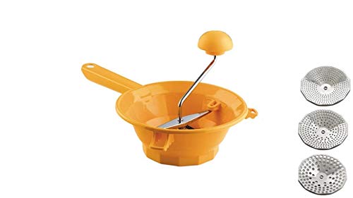  PASSATUTTO TILLY 3 OMAC PASSAVERDURA PASSAPOMODORO DISCHI CM.24 ACCIAIO INOX