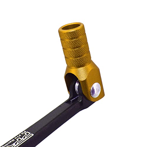 Image of Gear Shift Lever, Alloy Aluminium Gear Shifter Lever Fits for Motorcycle BSE CRF 110 TTR 125 Motorcycle 50cc 110cc 250cc Dirt Pit Bike(Black&Golden)