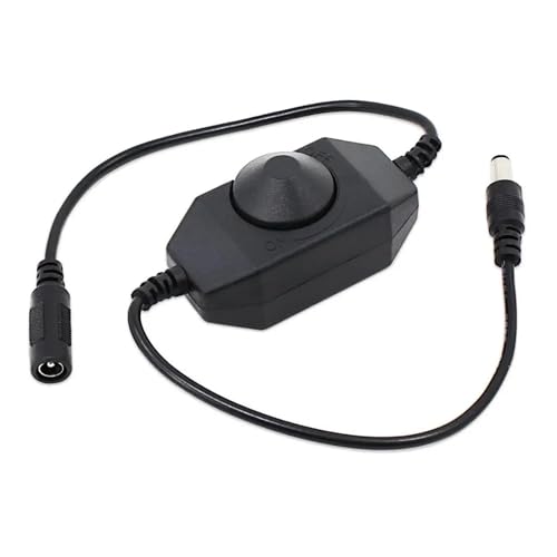 Variateur manuel LED DC 12V 24V 6A avec adaptateur pour ruban monochrome x10