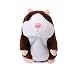 jojofuny Criceto Parlante in Peluche Ripete Quello Che Dici Giocattolo Interattivo con Animali di Peluche ( Marrone )