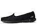 Skechers Women's GO Walk Lite - Sweet Gal Slip-On Mesh Sneakers, Black/Black, 9