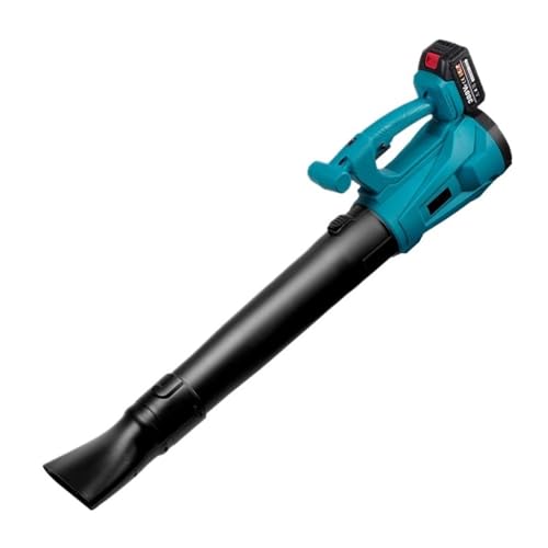 Aspirador Jardín Soplador De Aire Eléctrico 2000W, Regulación 6 Velocidades For Hojas con Batería 18V, Herramienta For Limpiar Polvo Y Nieve Caídas Mantenimiento Jardín Potente Esfuerzo(2xBattery)