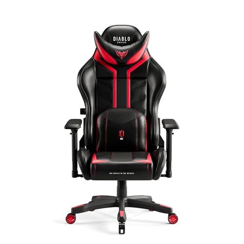 X-Ray Sedia Gaming Gamer Per Bambini Poltrona da Ufficio Scrivana Braccioli 4D Design Ergonomico Perforazione Pelle Sintetica Funzione di Inclinazione Nero-Rosso Normal (L) - Sedia gaming - Immagine 9