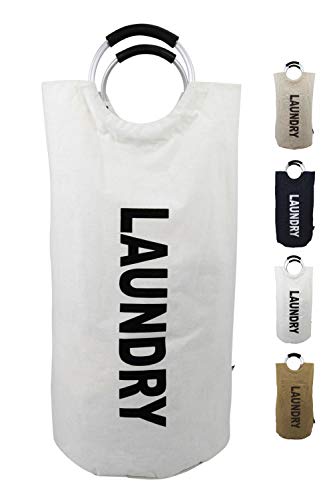 Large White Laundry Bag - Create Your HappySpace! UK Company - Collapsible Water Repellent Cotton Ca Large White Laundry Bag - Create Your HappySpace! UK Company - Collapsible Water Repellent Cotton Ca