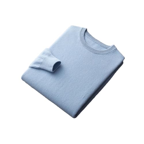 Male Seamless Cashmere Sweater O-Neck Pullover Knitted Solid Wool Tops