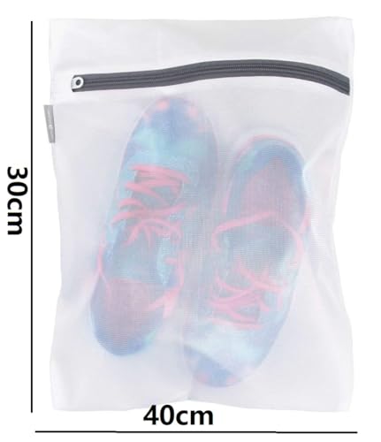 Kit 5 Sacos De Lavar Roupas Delicadas Saquinhos 30x40cm Lingerie Lavanderia Lavagem