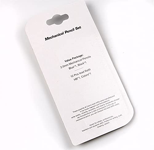 Ipienlee 4 Pieces 2.0 Mm Metal Mechanical Pencil With 4 Cases Lead Refills, Color And Black Refills For Draft Drawing, Writing, Crafting, Art Sketching #TOP3