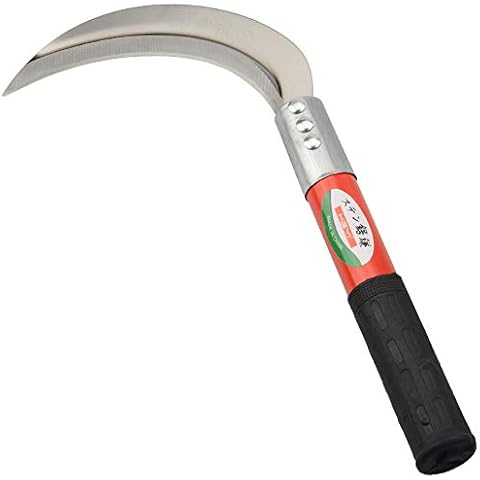 Weeding Sickle,Steel Grass Sickle,Premium Hand Forged Grass Sickle - Multipurpose Gardening Weeding Grass Sickle and Farming Portable Safety Sickle（11.8 in） Cover