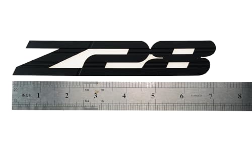 Image of 1Pc 1993-2002 Camaro Front Fender Z28 Emblem 3D Badge Nameplate Letter Sticker 10139552 Replacement for Z28 (Matte Black)