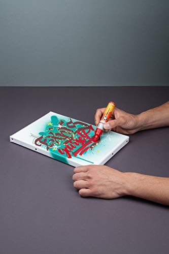 Molotow ONE4ALL Acrylic Paint Marker Set, 6 Basic Colors #1, 2mm (200.230) - Thumbnail 5